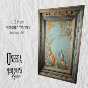 UNEEDA Victorian Whimsy Animal Art
