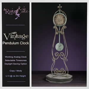 *RatzCatz* Vintage Pendulum Clock