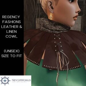 NEVERWORLD Regency Fashions-Leather Cowl SB