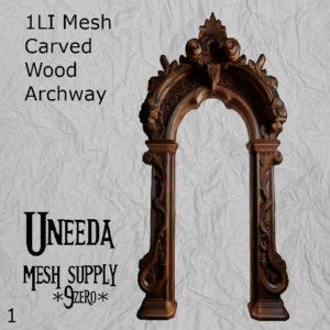UNEEDA Mesh Carved Wood Archway 1