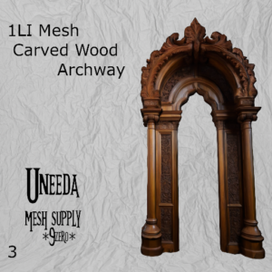 UNEEDA Mesh Carved Wood Archway 3