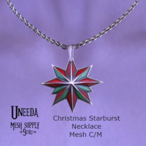 UNEEDA Christmas Starburst necklace