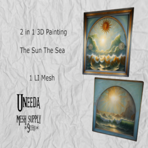UNEEDA 2 in 1 Painting 'The Sun The Sea'