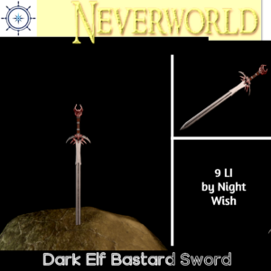 Dark Elf Bastard Sword