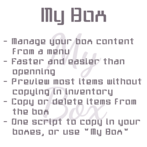 [PS] My Box