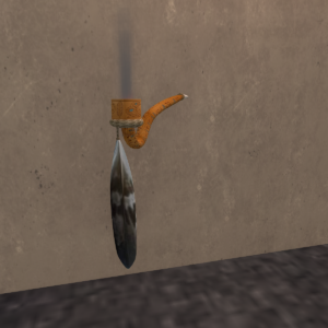 PEACE PIPE W EAGLE FEATHER