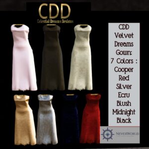 CDD Neverworld Copper Velvet Gown