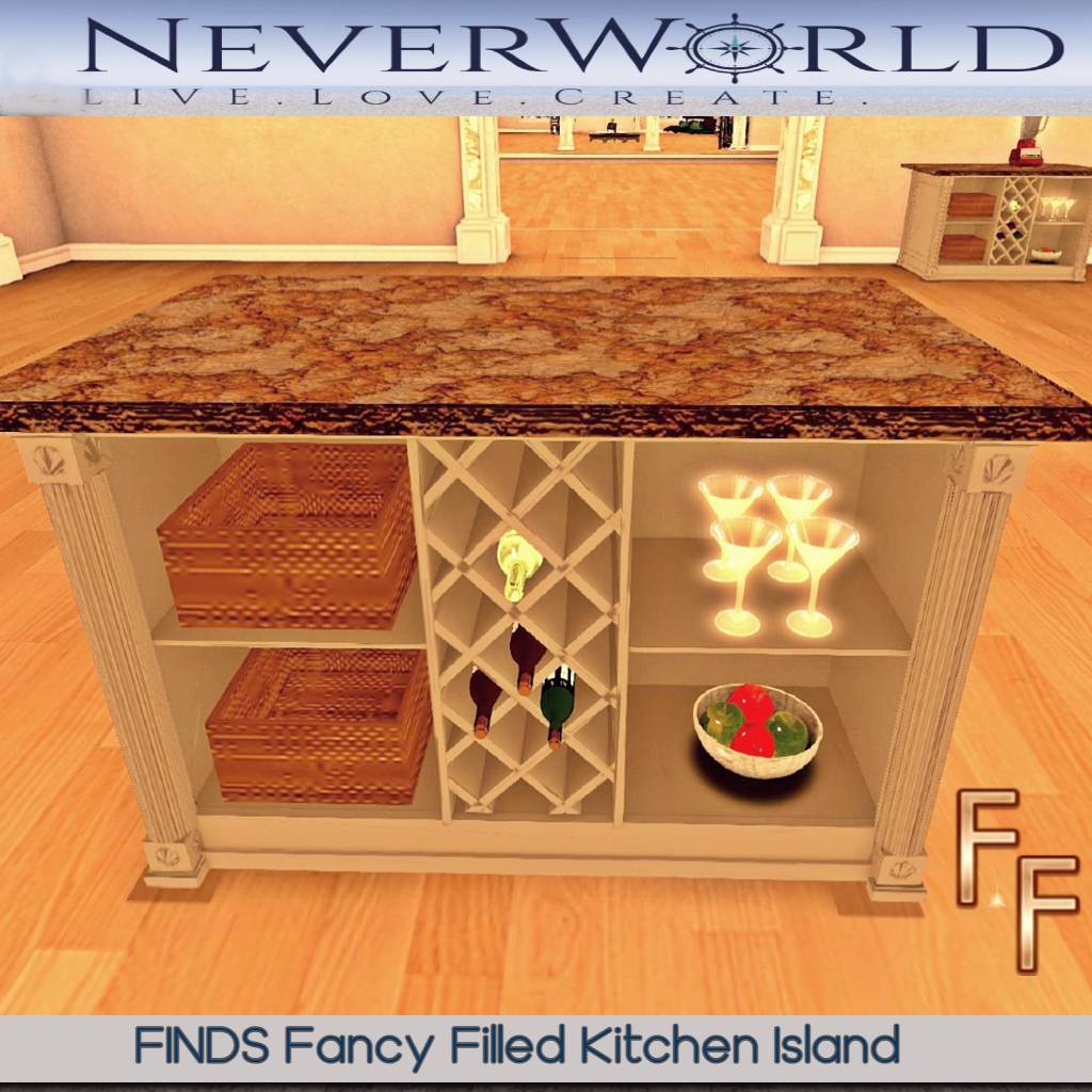 FINDS Fancy Filled Kitchen Island