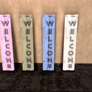 FINDS Welcome Sign 1 prim Ash