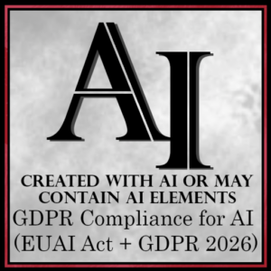 AI EUAI Act GDPR 2026 Compliance Stamp