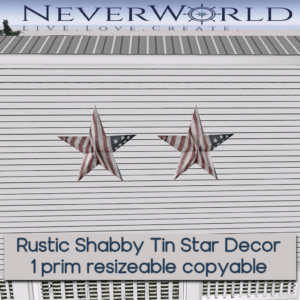 NEVERWORLD Tin Star Rustic