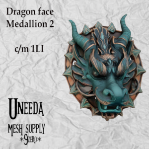UNEEDA Dragon Face Medallion 2