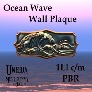 UNEEDA Ocean Wave Wall Plaque