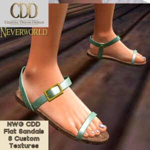 NEVERWORLD CDD Flat Sandals 8 Custom Color 1
