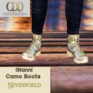 NEVERWORLD Gianni Camo Boots Rigged
