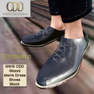 NEVERWORLD Men's Dress Up Black Shoes