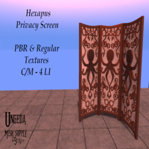 UNEEDA Hexapus Privacy screen