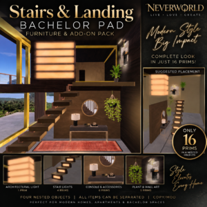 The Bachelor Pad Stair/Hallway Add on Furniture Pack