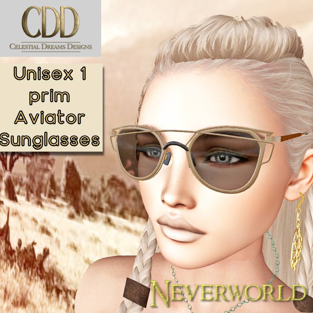 Neveworld Unisex Aviator Glasses - Image 2