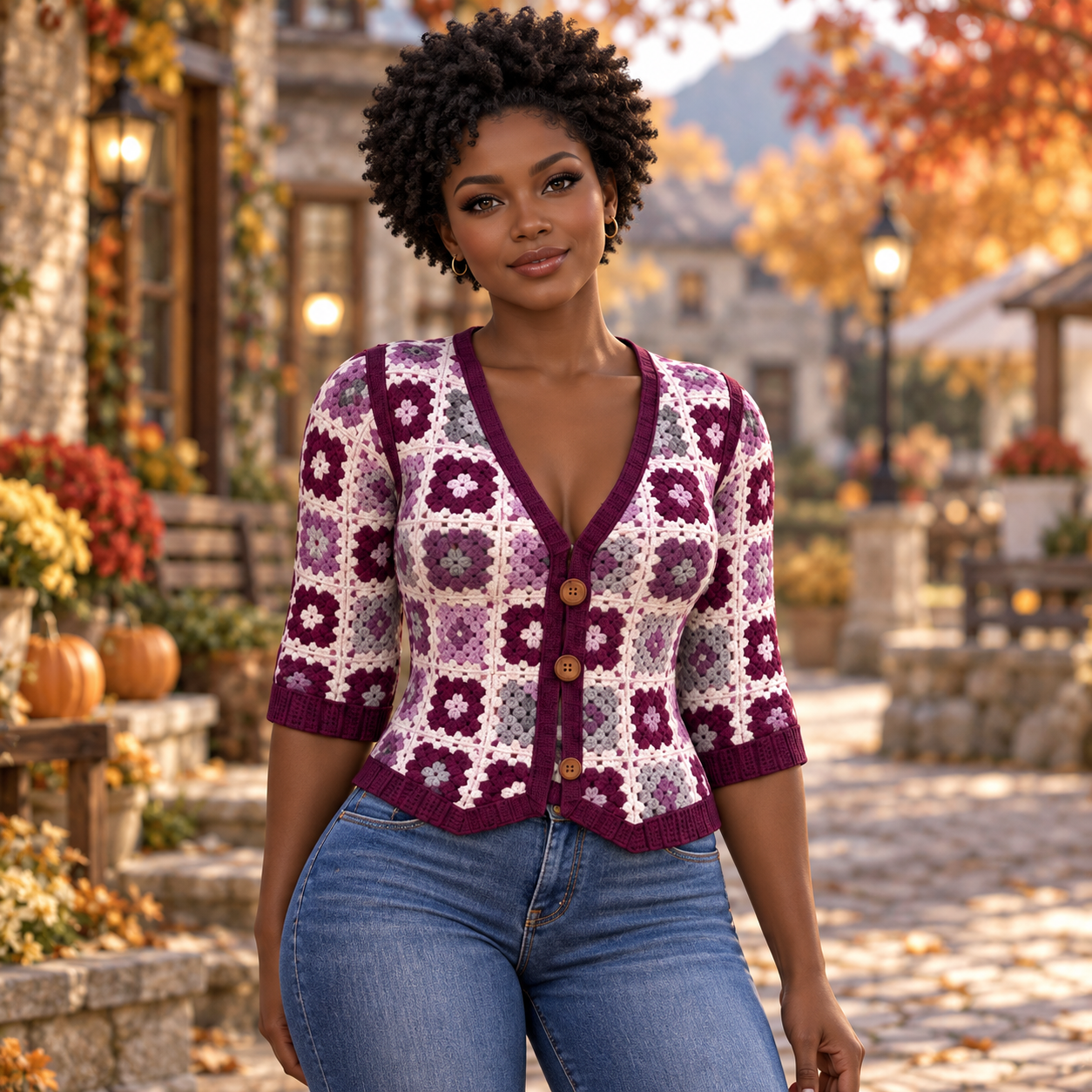 Neverworld CDD Granny Squares Cardigan - Image 3