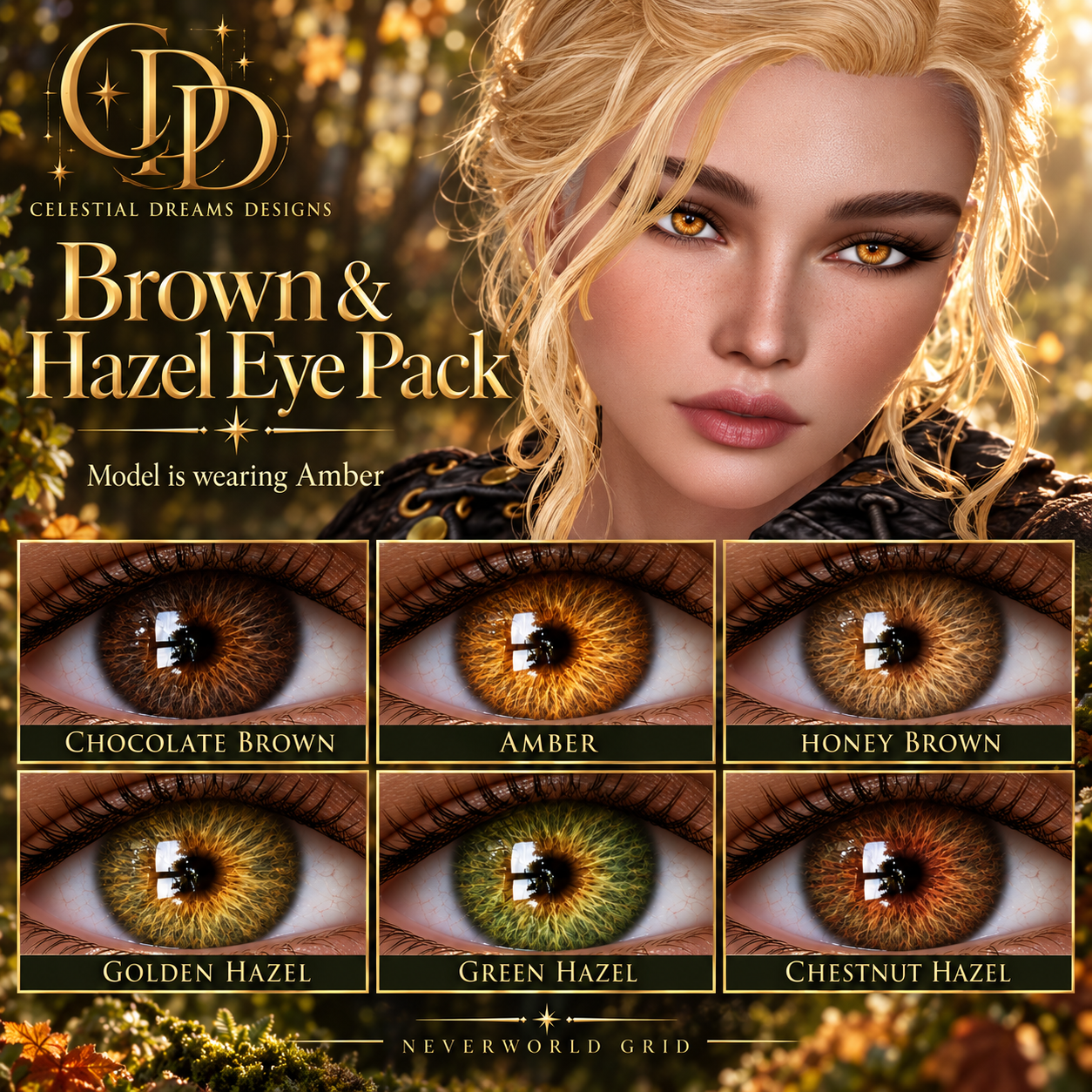 NEVERWORLD CDD Brown Hazel Eyes Pack