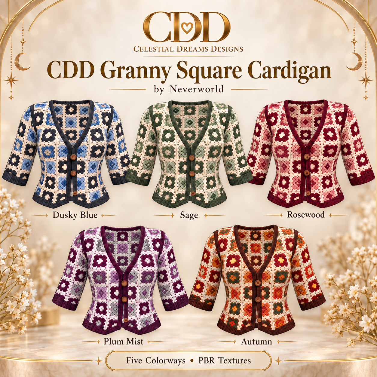 Neverworld CDD Granny Squares Cardigan