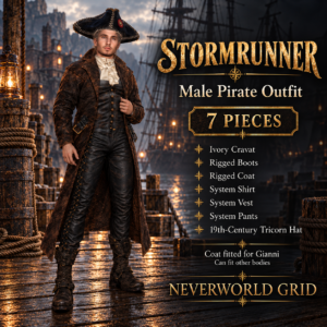 Neverworld Stormrunner Male Pirate Outfit